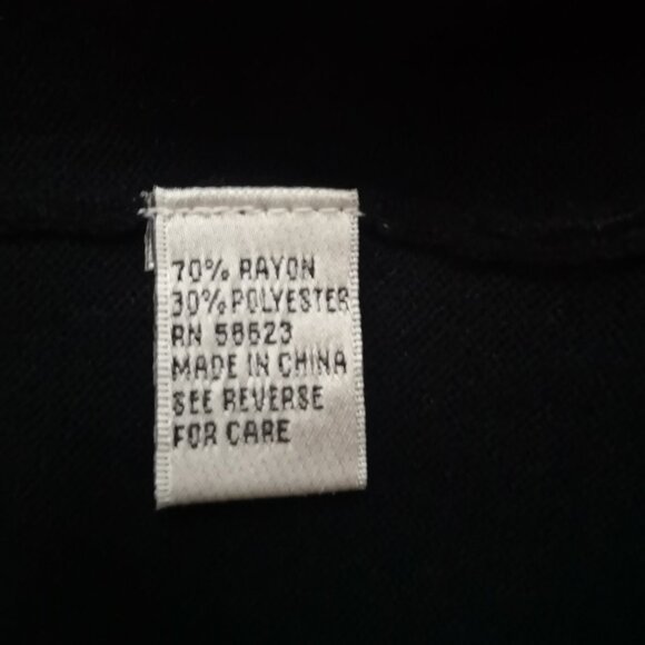 NWT Carducci Ladies Black with Bead Design Sweater - Picture 4 of 7